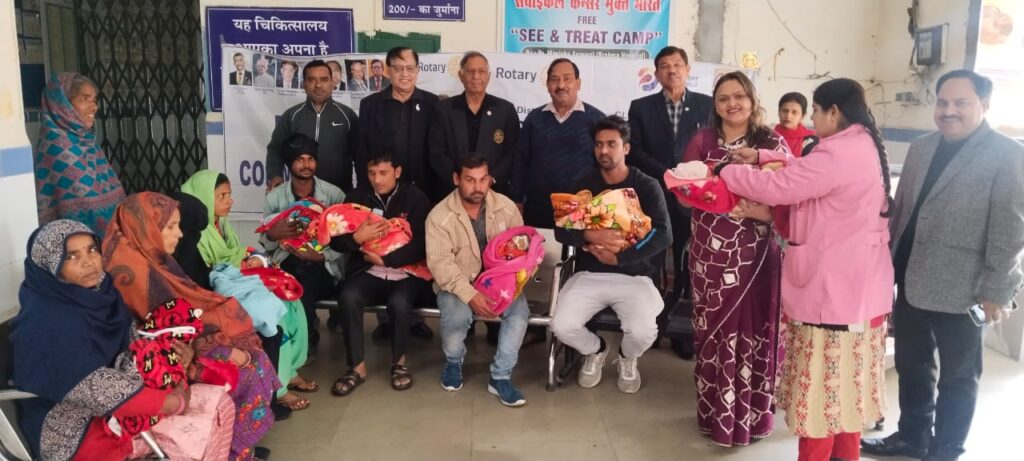 रोटरी क्लब रुड़की और रोटरी आरसीसी ने सिविल हॉस्पिटल में पोलियो दवा शिविर का किया आयोजन